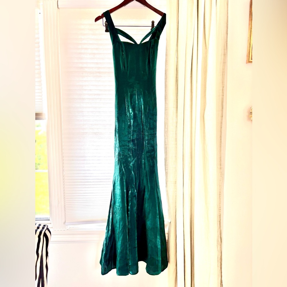 Vintage green mermaid style dress
